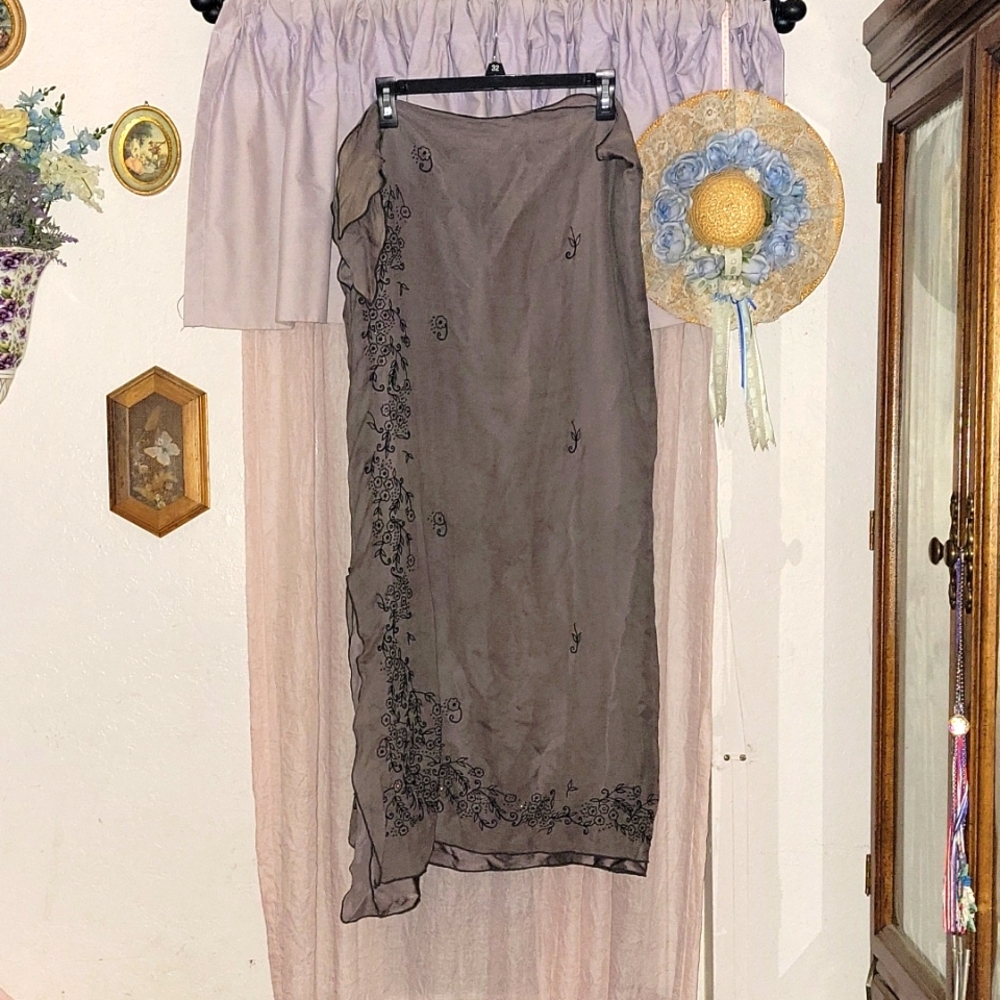 100% silk skirt